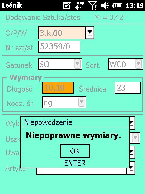 SORTYMENT DŁUGOŚĆ SZEROKOŚĆ WYSOKOŚĆ/ŚREDNICA RODZAJ ŚREDNICY UWAGI S3b 7 od 7 do 14 cm (wk) dz masa w m 3 S4 od 0,50 m do 99,99 m - - W0 iglaste od 2,70 m liściaste od 2,50 m Śr >14cm- bk lub wk lub