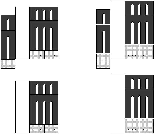 3 Rys.1 Nadproża obciążone tyko ścianami 5. Oparcie stropów Oparcie stropów powinno zapewnić spełnienie warunków przyjętych w obliczeniach stropów z możliwością wykonania prawidłowego wieńca.
