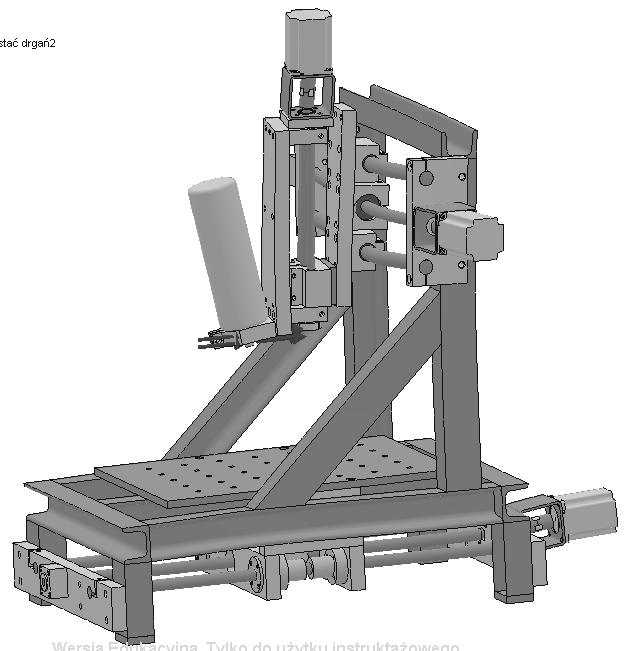 mm Czstotliwo0A (Hz) Czstotliwo0A (Hz) Postaci drga& Analiza czsto0ci drga& w,asnych Model Model z poziomymi z poziomymi prowadnicami prowadnicami Ø10 mm Ø20 mm Czstotliwo0A (Hz)