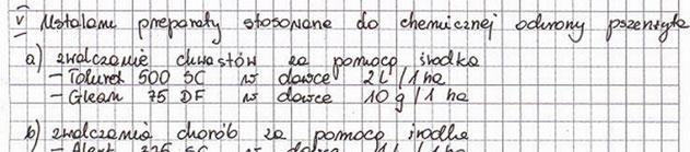 Tylko nieliczni zdający nie podjęłi próby rozwiązania tego elementu pracy.