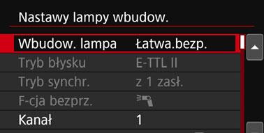 Ustaw kanał transmisji (1 4) na taki sam, jak w jednostce podporządkowanej. Zrób zdjęcie. Ustaw aparat i zrób zdjęcie tak samo jak w przypadku standardowego fotografowania.