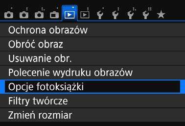 p Wybieranie obrazów do fotoksiążki Istnieje możliwość określenia maks. 998 obrazów do wydrukowania w fotoksiążce.