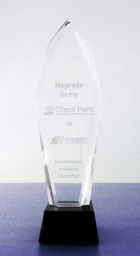 WYDARZENIA SOLIDEX nagrodzony przez firmę Check Point Podczas dorocznego spotkania Partnerów Check Point Software Technologies Ltd. dnia 2 czerwca 2016 r.