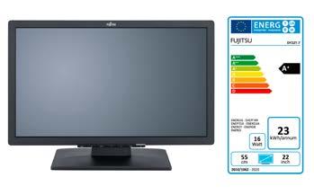 Data Sheet FUJITSU Monitor E22T-7 Pro Monitor uniwersalny: szeroki ekran o przekątnej 54,6 cm (21,5 cala) Najlepsze rozwiązania z zakresu energooszczędności w produktach biurowych Uniwersalne