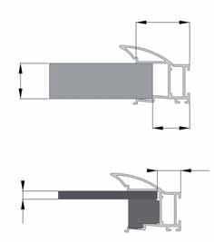 System NOVO S (18/4) MONTAŻ SKRZYDŁA Odległość pomiędzy klinami max 30 cm. 17,3 26 18 12 4 Rozmieszczenie otworów montażowych Blachowkręty 6.