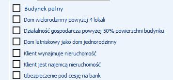 Krok 1: dane podstawowe palność Przy ocenie klasy palności budynku nie bierzemy pod uwagę materiału, z którego zbudowane są stropy (mogą być zarówno drewniane jak i żelbetowe) Budynek PALNY wykonany