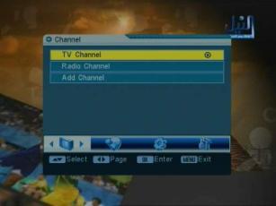 Channel aby zarządzać kanałami radiowymi. Naciśnij OK, zostanie wyświetlone menu edycji kanałów.