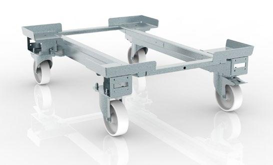 Standardowy wózek współpracujący z platformą AIO - umożliwia transport pojemników o wymiarach 1000600.