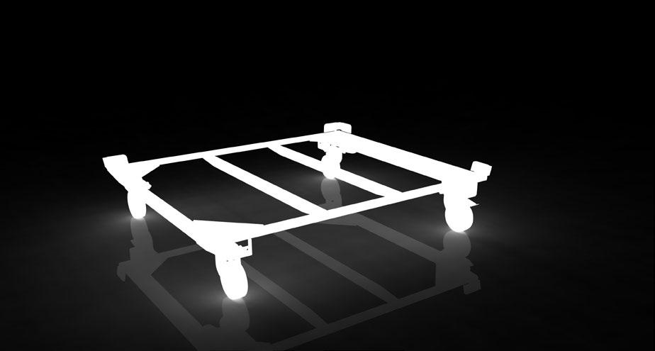 AI.1682.V1 Trolley Wózek AI.1682.V1 Standard trolley cooperating with AIO platform allows to transport the containers 12001000 dimensions.