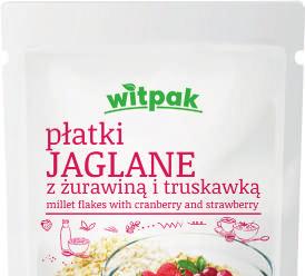 PŁATKI płatki jaglane 350g płatki jaglane z żurawiną i truskawką 300g płatki orkiszowe