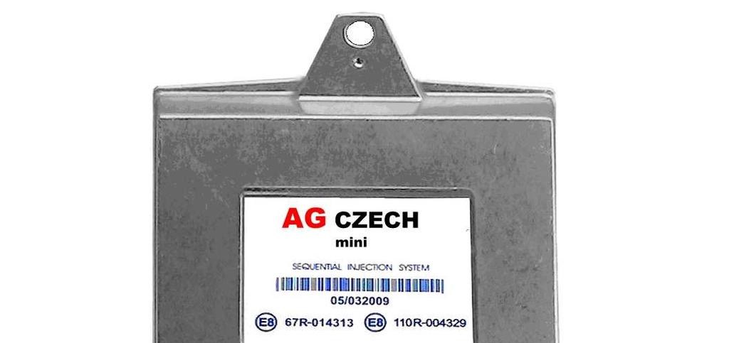 KROK PIĄTY: MONTAŻ STEROWNIKA MINI AG CZECH Rys. 5 Widok sterownika Sterownik MINI AG CZECH dostępny jest w wersji 4-ro cylindrowej.