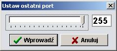Drukowanie parametrów - wydruk konfiguracji parametrów na drukarce w celu archiwizacji parametrów regulowanych samochodów. Port 1.