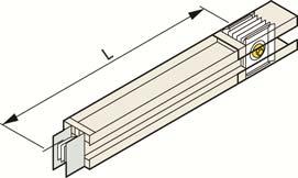 Projektowanie z wykorzystaniem LXA/LXC 5.2 Elementy systemu 5.2.5 Moduły szynowe proste Moduły szynowe proste do instalacji poziomej i pionowej Bez gniazd odpływowych. Z gniazdami odpływowymi.