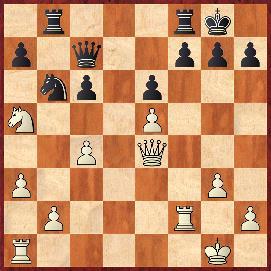 37.Partia angielska [A33] GM Garcia Guil. (Kuba) 2535 GM Rodriguez O. (Peru) 2485 1.c4 c5 2.Sf3 Sf6 3.Sc3 Sc6 4.d4 cd4 5.Sd4 e6 6.g3 Hb6 7.Sb3 Se5 8.e4 Gb4 9.He2 0 0 10.f4 Sc6 11.e5 Lepsze jest 11.