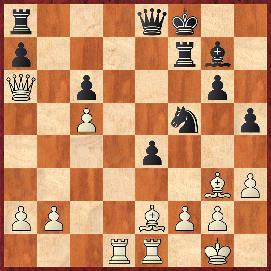 56.Obrona Alechina [B04] Schepel (Hongkong) 2200 IM Kaiszauri (Szwecja) 2410 1.e4 Sf6 2.e5 Sd5 3.d4 d6 4.Sf3 g6 5.c4 Sb6 6.Gf4 Gg7 7.Sc3 Gg4 8.h3 Gf3 9.Hf3 Sc6 10.Wd1 0 0 11.Ge2 Hc8 12.He4 f5 13.