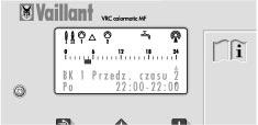 5 Indywidualne programy czasowe 7 Naciskaj przycisk tyle razy, aż zostanie wyświetlony czas 04.00. 8 Naciśnij przycisk. Zacznie migać czas 22.00. VRC 938/1 PL.X VRC 939/1 PL.X VRC 936/1 PL.