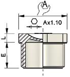 AKCESORIA Pg Pg ACCESSORIES dla dławnic poliamidowych for polyamide cable gland n Materiał: poliamid 6.