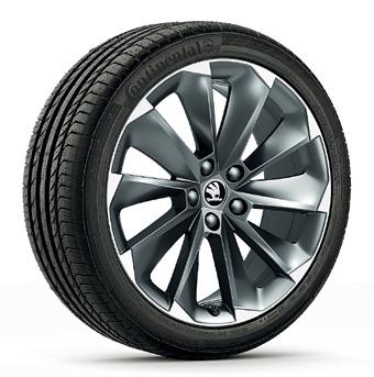 Obręcz koła ze stopów lekkich Supernova 8J x 19" do opony 235/40 R19 Kolor czarny połysk,