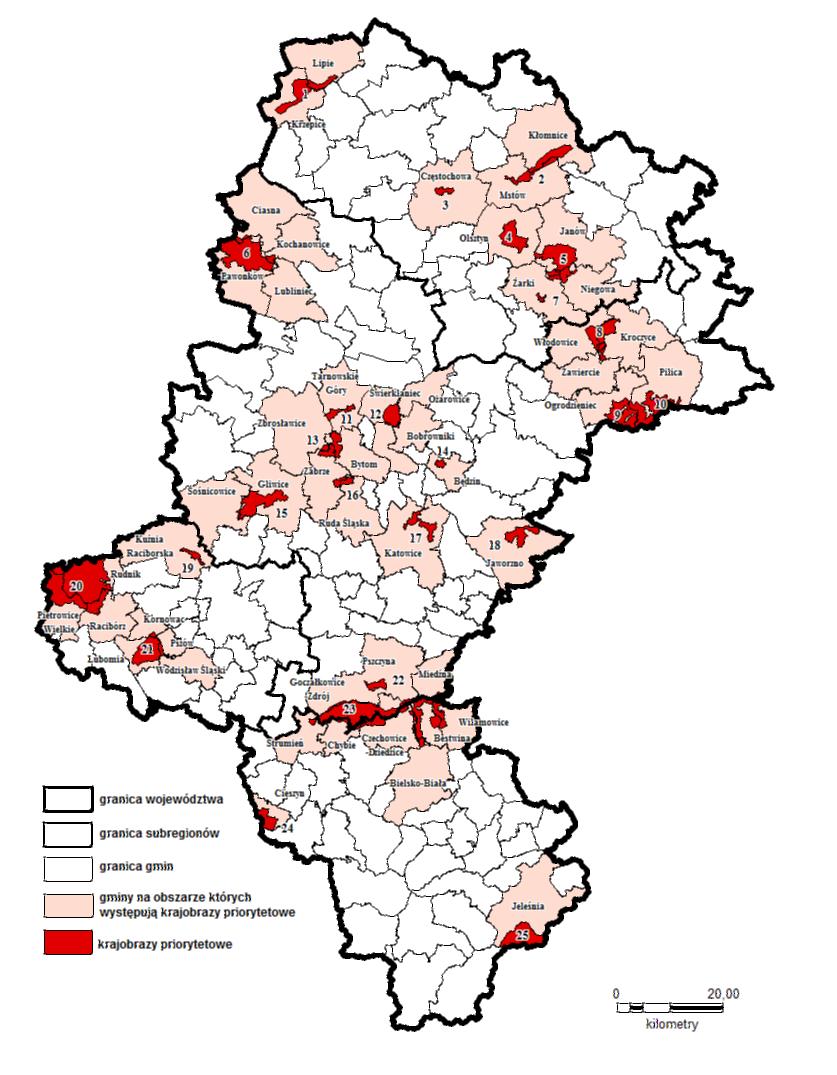 KRAJOBRAZÓW KULTUROWYCH krajobrazy priorytetowe