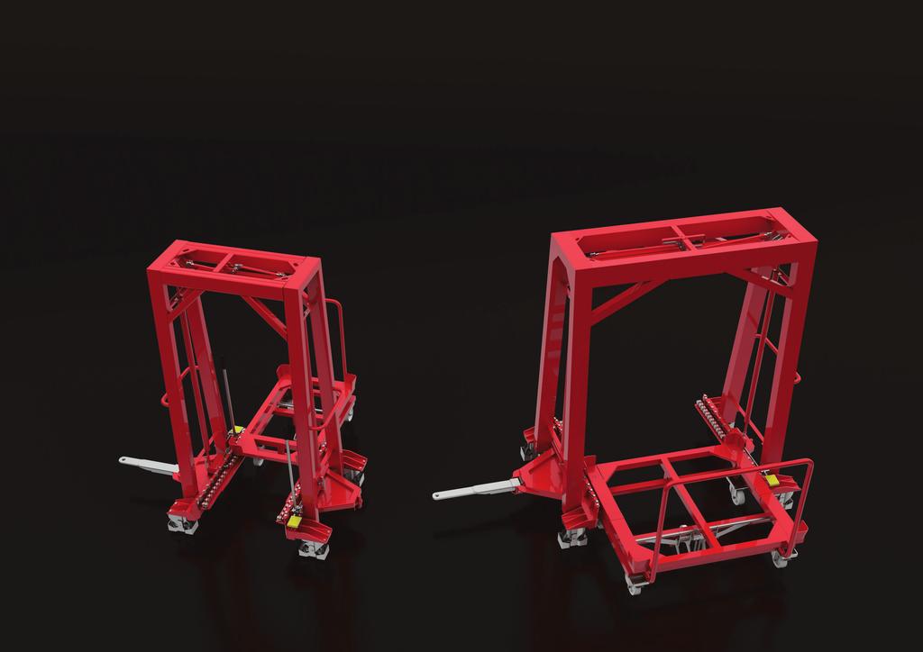 TWO SIZES OF PLATFORMS DWA ROZMIARY PLATFORM The V-Liner is available in two standard versions to allow for the transport of different containers.