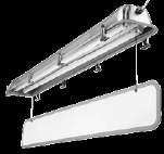 ochrona przed korozją, oprawa przeznaczona do świetlówek liniowych T8 water- and dustproof industrial luminaire made of stainless steel, with increased mechanical and chemical resistance, for