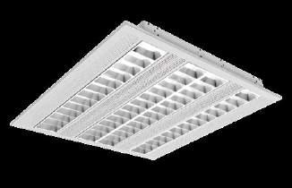 LUGCLASSIC DECOR T5 600x600 p/t PAR LUGCLASSIC T5 p/t fineline PAR nowoczesna oprawa rastrowa przeznaczona do świetlówek liniowych T5do sufitów modułowych modern recessed louver luminaire for linear