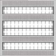 przeznaczona do świetlówek liniowych T5 do specjalnych sufitów modułowych modern recessed louver luminaire for linear fluorescent lamps T5 for special modular ceilings современный растровый