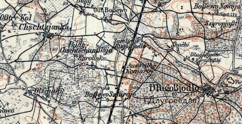 o=b188123 Ausweiche Komarow [Rozjazd Komarów] na Karte des westlichen Rußlands