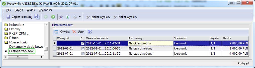 Do wyboru: Według daty dokumentu, Wg daty zdarzenia, Wg okresu. Okres. Okres za jaki mają zostać wyświetlone dokumenty. Rysunek 5 Filtry dostępne na liście Dokumenty dodatkowe 3.