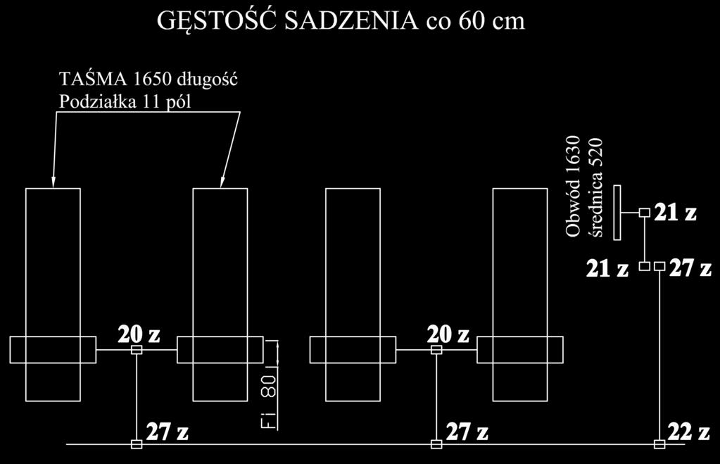 zależności od