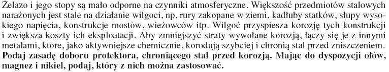 Zadanie 24 Poniżej przedstawiono równania elektrodowe oraz potencjały standardowe dwóch