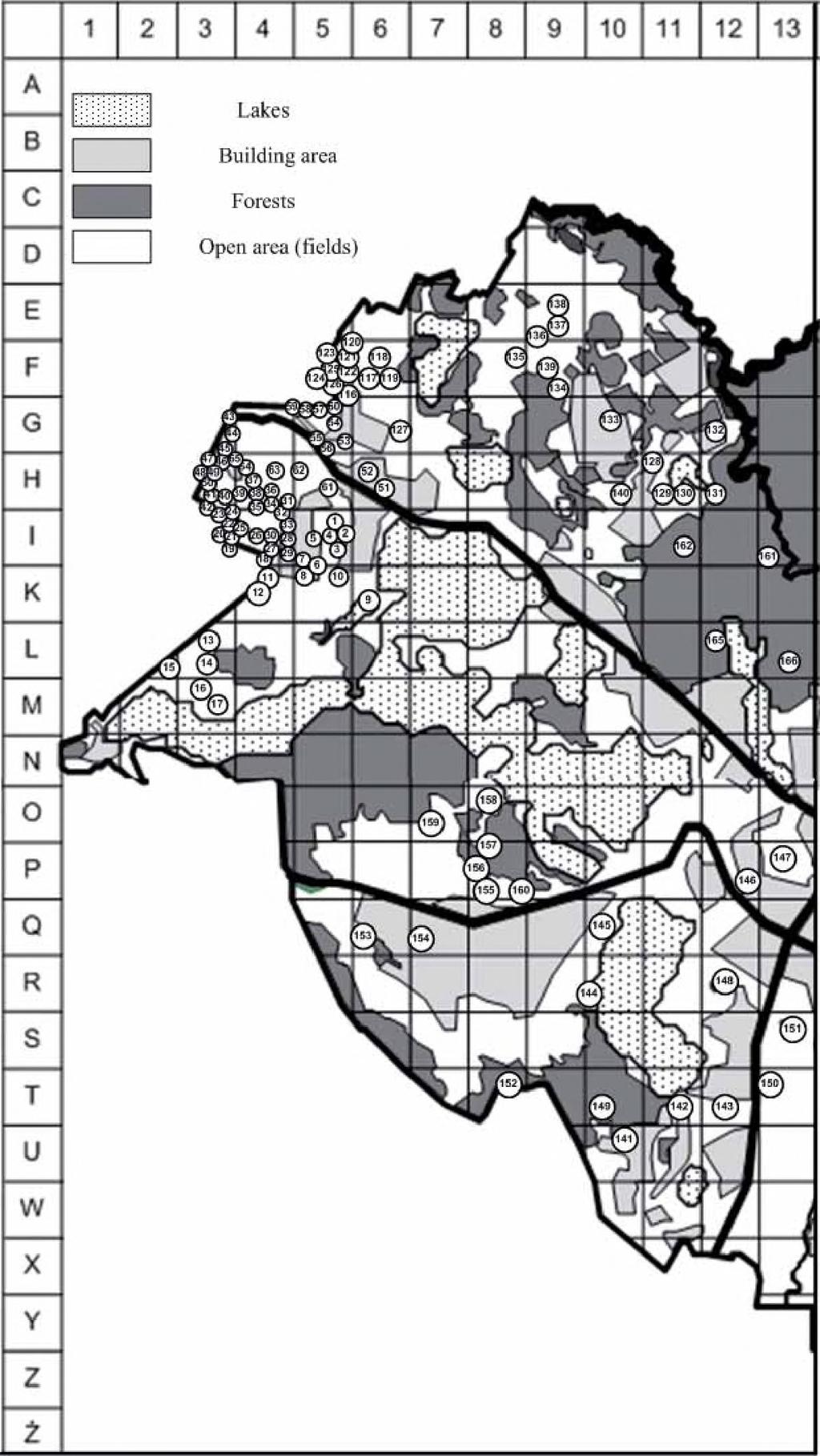 administrative boundaries in the western part o f