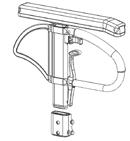 Schienale regolabile in altezza Lo schienale può essere impostato a varie altezze, con variazioni di,5 cm. Gli intervalli di regolazione sono 5-30 cm, 30-35 cm, 35-40 cm e 40-45 cm.