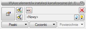 45. Okno własności zestawienia materiałów instalacji kanalizacyjnej Rys. 46.