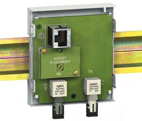 Intefejsy komunikacyjne ACE937 Intefejs światłowodowy PE0024 Funkcja Intefejs ACE937 używany jest do podłączenia Sepama do łącznika światłowodowego systemu komunikacyjnego.