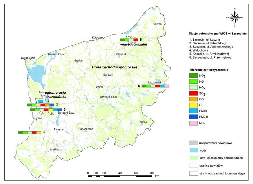 System oceny jakości powietrza w województwie zachodniopomorskim w latach 2012-2013 Air quality assessment system in the West Pomeranian Voivodeship in the years 2012-2013 W latach 2012-2013 na