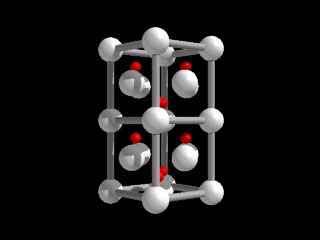 2- typu fcc Zn 2+ w