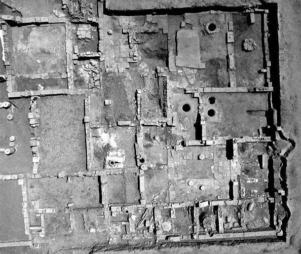 PLATE 3 Fig. 4. Aerial view of the southern part of the excavated area in 2008 (Photo M.