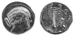 92. didrachma of Magas with a portrait of Berenike I (inv. No. Cn/113/07) (Photo P.