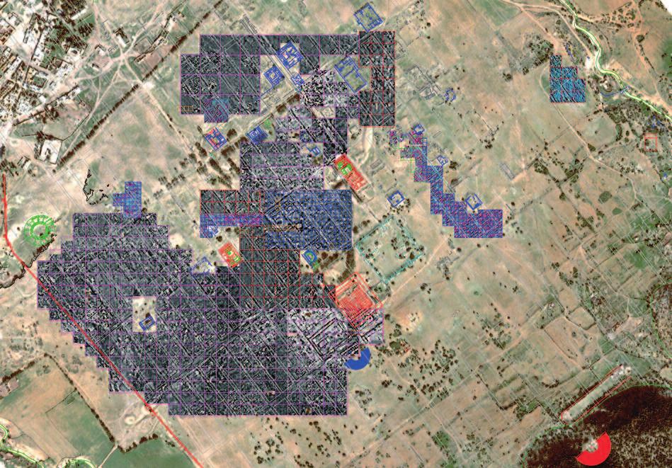 PLATE 33 Fig. 94. Ptolemais 2006 2009. data from geophysics, satellite images and aerial photography processed to the form of ortho- -photo map.