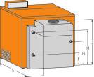 Dane Techniczne TYP NG-31E 70 90 110 Moc, 1 stopień pracy palnika 1) kw 40,2 50,5 59,9 Obciążenie, 1 stopień pracy palnika 1) kw 42,5 53,5 63,3 Moc, 1 + 2 stopień pracy palnika 1) kw 70,0 90,0 110,0