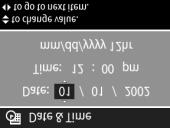 Domyślnym ustawieniem opcji Camera Sounds (Dźwięki aparatu) jest Low (Ciche). Data i czas. Opcja Date & Time (Data i czas) pozwala ustawić bieżącą datę i czas, a także format daty i czasu w aparacie.