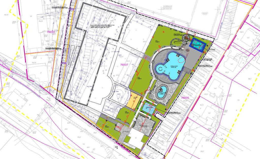 Mapa 6 Koncepcja przebudowy basenów odkrytych