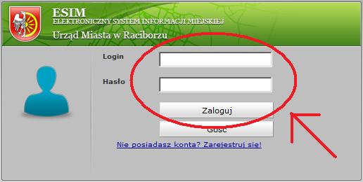 Logowanie (3/3) Po otwarciu okna logowania wprowadź login i hasło, a