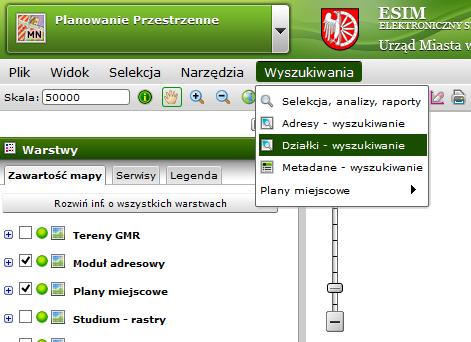 Planowanie przestrzenne Następnie korzystając z narzędzia