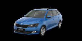 ŠKODA Fabia Combi Style Kolor: Błękit Race Metalizowany Wersja wnętrza: Wnętrze standardowe ID Konfiguracji: 101489617 Silnik: 1,2 TSI 81 kw (110 KM) 6-biegowa manualna Start-Stop Cena podstawowa: