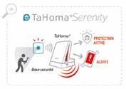Wykrywa włamanie i przekazuje sygnał alarmowy do systemu TaHoma Premium Uruchamia scenariusze aktywnej ochrony: oświetlenie i napędy art. 1811481 Częstotliwość radiowa Rodzaj baterii Wymiary (wys.