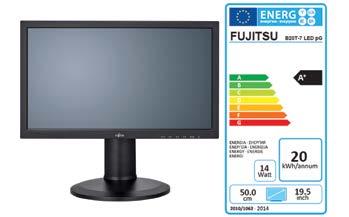 Data Sheet FUJITSU Monitor B20T-7 LED progreen Monitor uniwersalny: szeroki ekran o przekątnej 49,53 cm (19,5 cala) Łatwy w obsłudze Dzięki wielofunkcyjnej podstawie 4-w-1 monitor FUJITSU B20T-7 LED