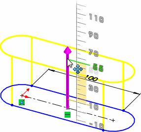 Podstawy SOLIDWORKS Podglądy W przypadku większości operacji, obszar graficzny wyświetla podgląd operacji, którą chcemy utworzyć.