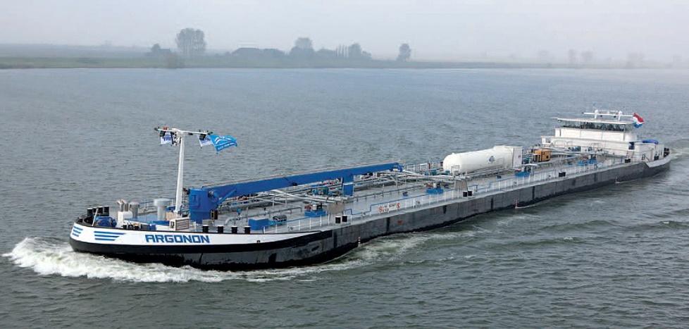 Innowacyjne technologie Argonon jest pierwszym na świecie statkiem śródlądowym zasilanym LNG.